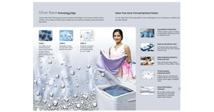 samsung washing machine with silver nano technology