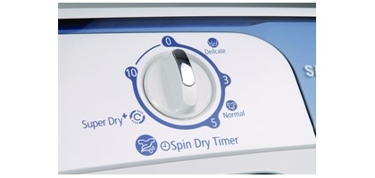 Samsung washing machine with chrome knob 