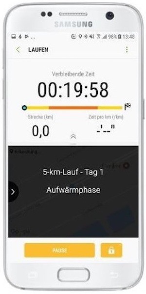 Wie starte ich mit Samsung Health ein komplexes Trainingsprogramm?