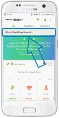 Wie synchronisiere ich Daten eines Fitness Trackers mit Samsung Health?