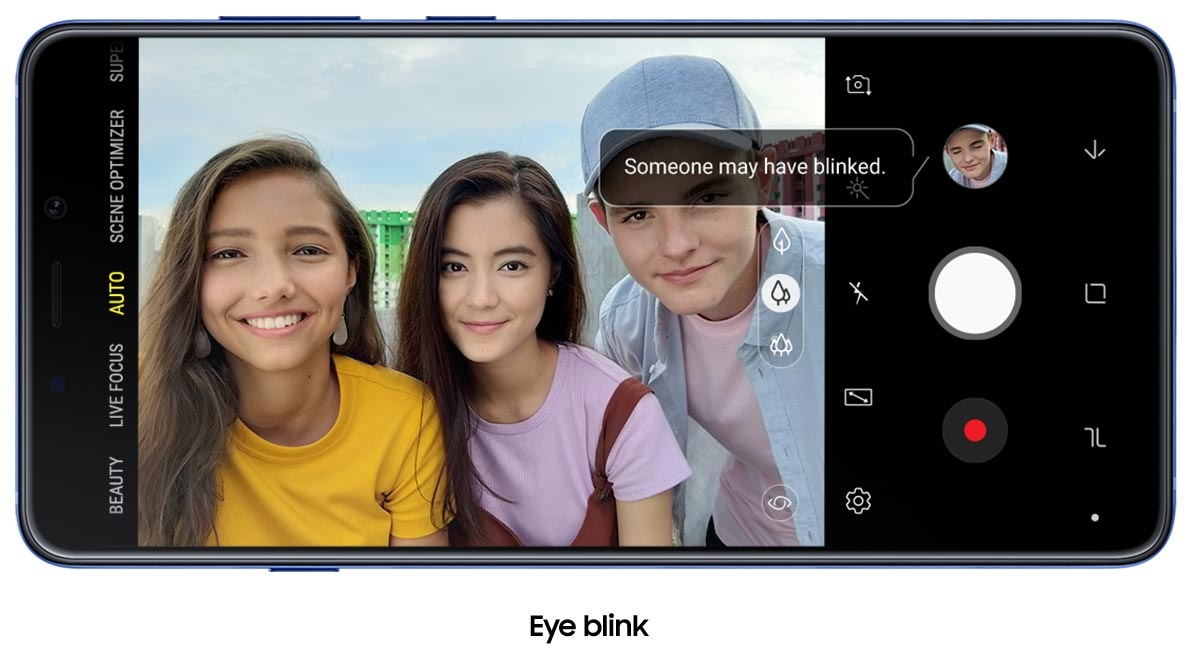 Eye Blink Feature - Galaxy A9 Eye Blink Feature - Galaxy A9