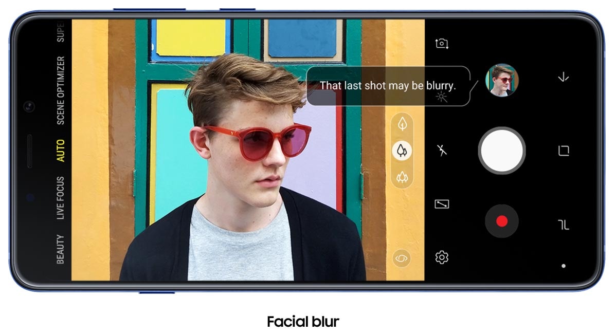 Facial Blurr Feature - Galaxy A9 Facial Blurr Feature - Galaxy A9