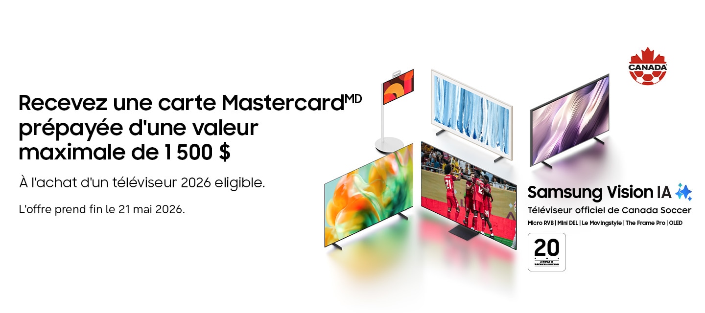 Samsung Vision IA – Téléviseur officiel de Canada Soccer