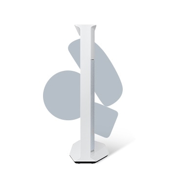 Profil modelu Cloud White The Serif 43" znázornený zľava.