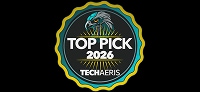Logotipo del premio Techaeris Top Pick 2026.