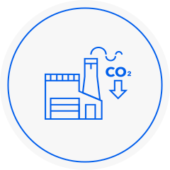 icon of fluorine gas emission reduction facility in semiconductor manufacturing process