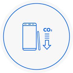 GHG reduction icon