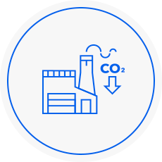 icon of fluorine gas emission reduction facility in semiconductor manufacturing process