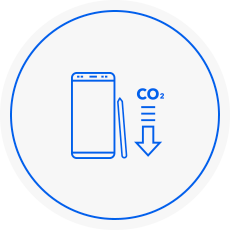 GHG reduction icon