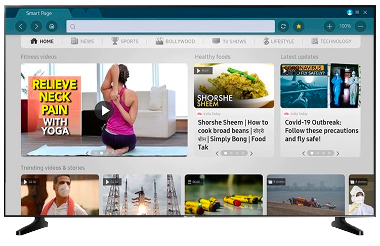 Samsung Smart TV - Smart Browser