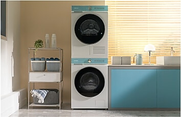 Washer & Dryer Bundle Set. WW6300T and DV8000T. 10kg and 9kg. AI Ecobubble and Heat Pump
