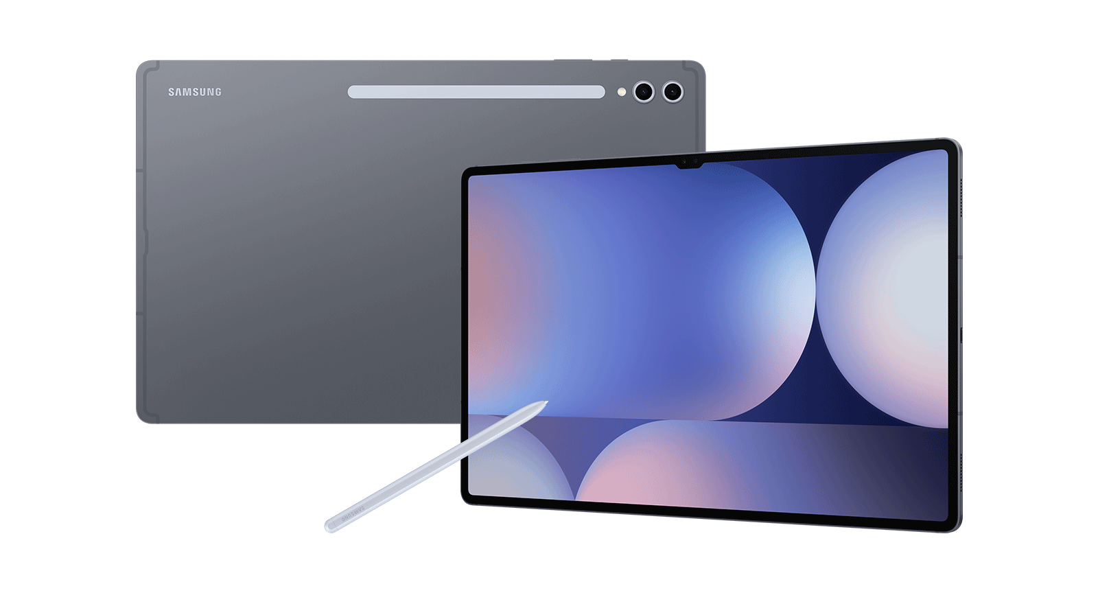 Galaxy Tab S10 Ultra in Moonstone Gray layer popup open