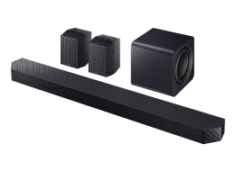 A black Samsung Music Studio 7 LS70H.