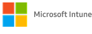 Logo Microsoft z napisem „Microsoft Intune”