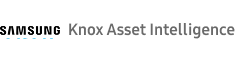 Logo Samsung z napisem „Knox Asset Intelligence”