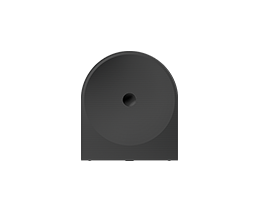 A black Samsung Music Studio 5 LS50H.