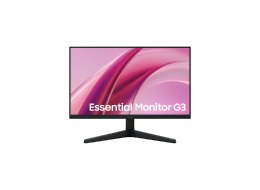 A Samsung Micro RGB R85H TV displays colorful, abstract landscape on screen.