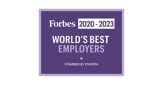 Forbes 2022 WORLD'S BEST EMPLOYERS POWERED BY STATISTA