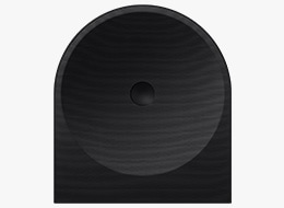 A black Samsung Music Studio 5 LS50H.