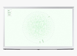 A Samsung The Serif LS01D TV