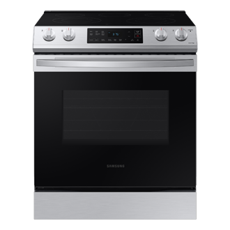 30" 6.3 Cu. Ft. Electric Slide-in Range: NE63T8111SS | Samsung Canada