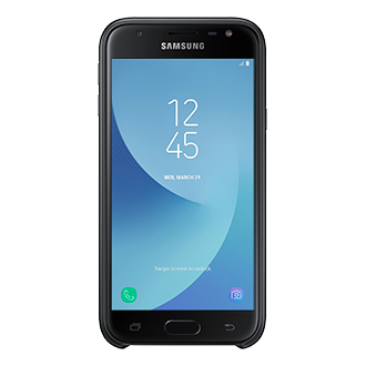 Coque Double Protection Pour Galaxy J3 17 Black Samsung Fr