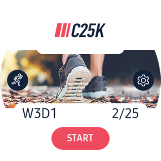 Aplikacja C25K na smartwatchu Galaxy Watch Active to treningowy program biegowy