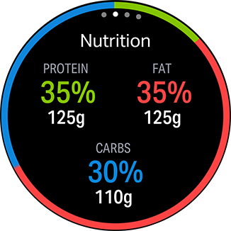 Aplikacja MyFitnessPal na smartwatchu Galaxy Watch Active pozwala kontrolować Ci swoją dietę i liczyć kalorie