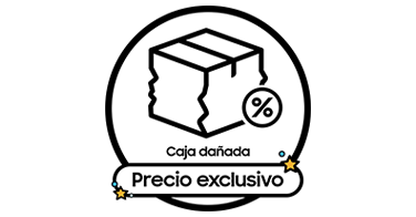 En outlet Samsung una caja dañada significa un precio exclusivo