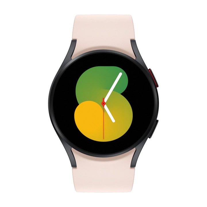 Samsung Galaxy Watch5 40mm Bluetooth graphite mit Sport Band pink gold (S/M)