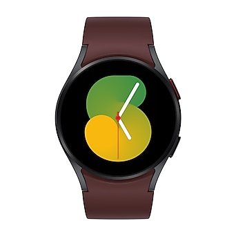 Samsung Galaxy Watch5 40mm Bluetooth graphite mit Sport Band burgundy (M/L)