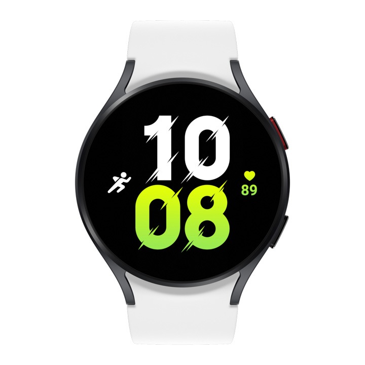 Samsung Galaxy Watch5 44mm Bluetooth graphite mit Sport Band white (S/M)