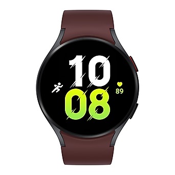 Samsung Galaxy Watch5 44mm Bluetooth graphite mit Sport Band burgundy (M/L)