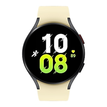 Samsung Galaxy Watch5 44mm Bluetooth graphite mit Sport Band cream (M/L)