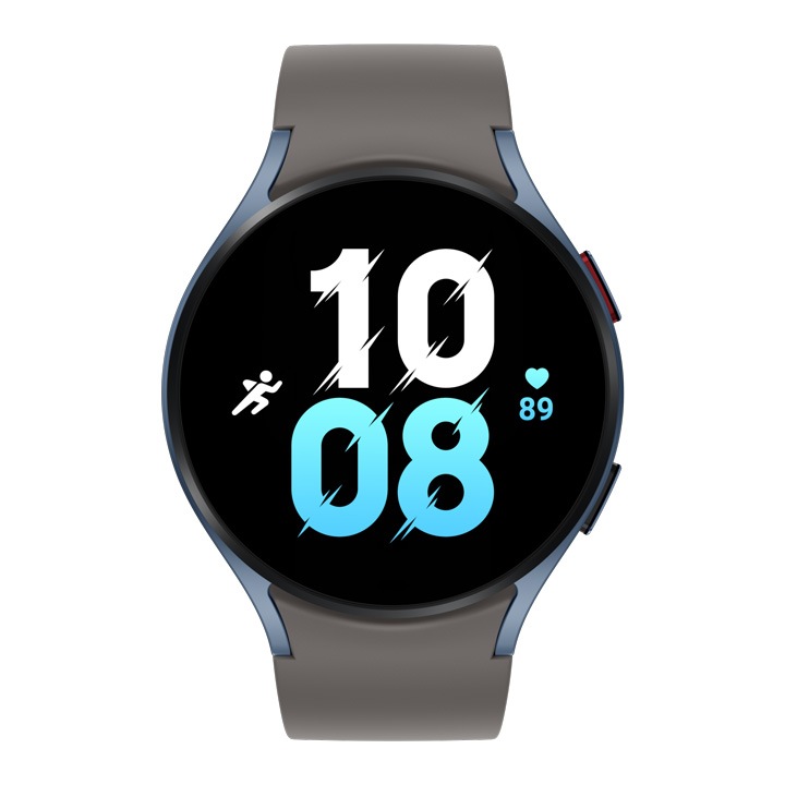 Samsung Galaxy Watch5 44mm Bluetooth sapphire mit Sport Band grey (S/M)