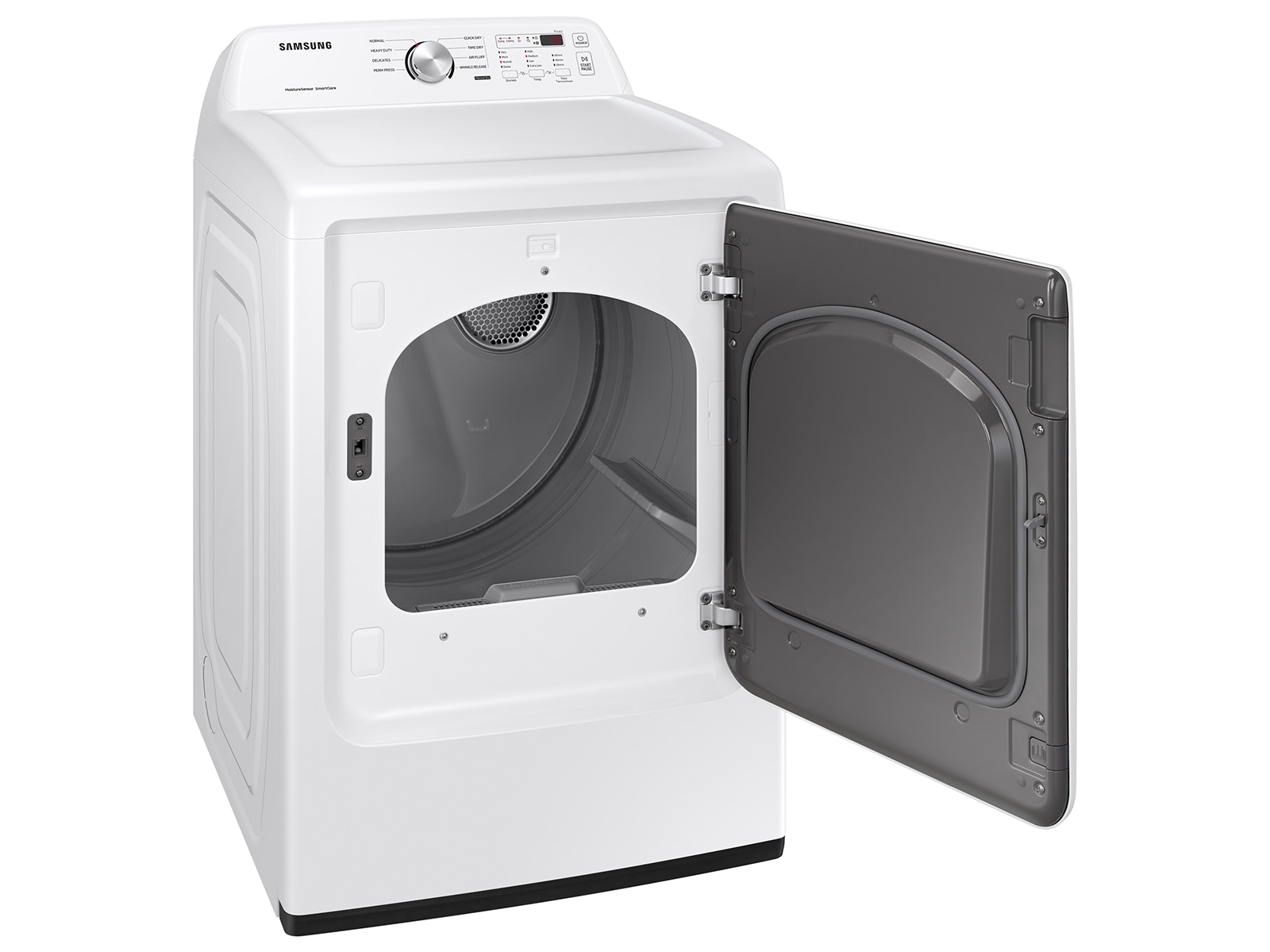 7.2 cu. ft. Electric Dryer with Sensor Dry in White FrontOpen White 