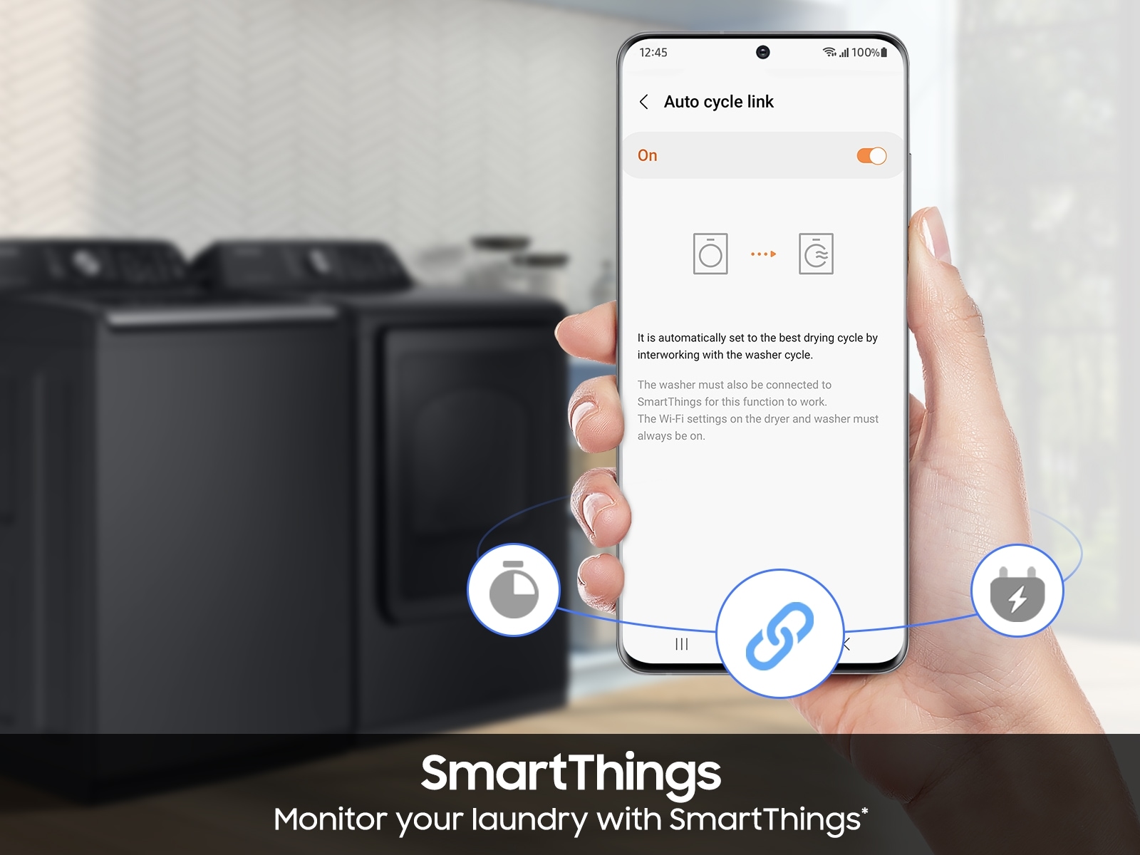 7.4 cu. ft. DVE3500C Dryers with SmartThings and Sensor Dry Black