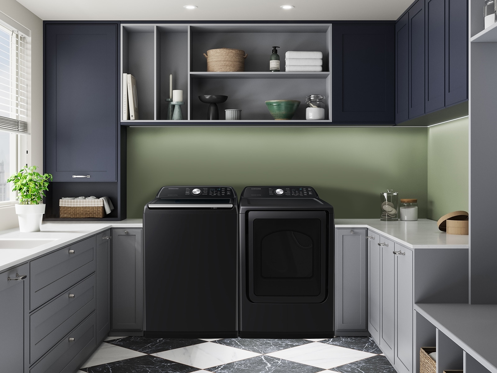 7.4 cu. ft. DVE3500C Dryers with SmartThings and Sensor Dry Black