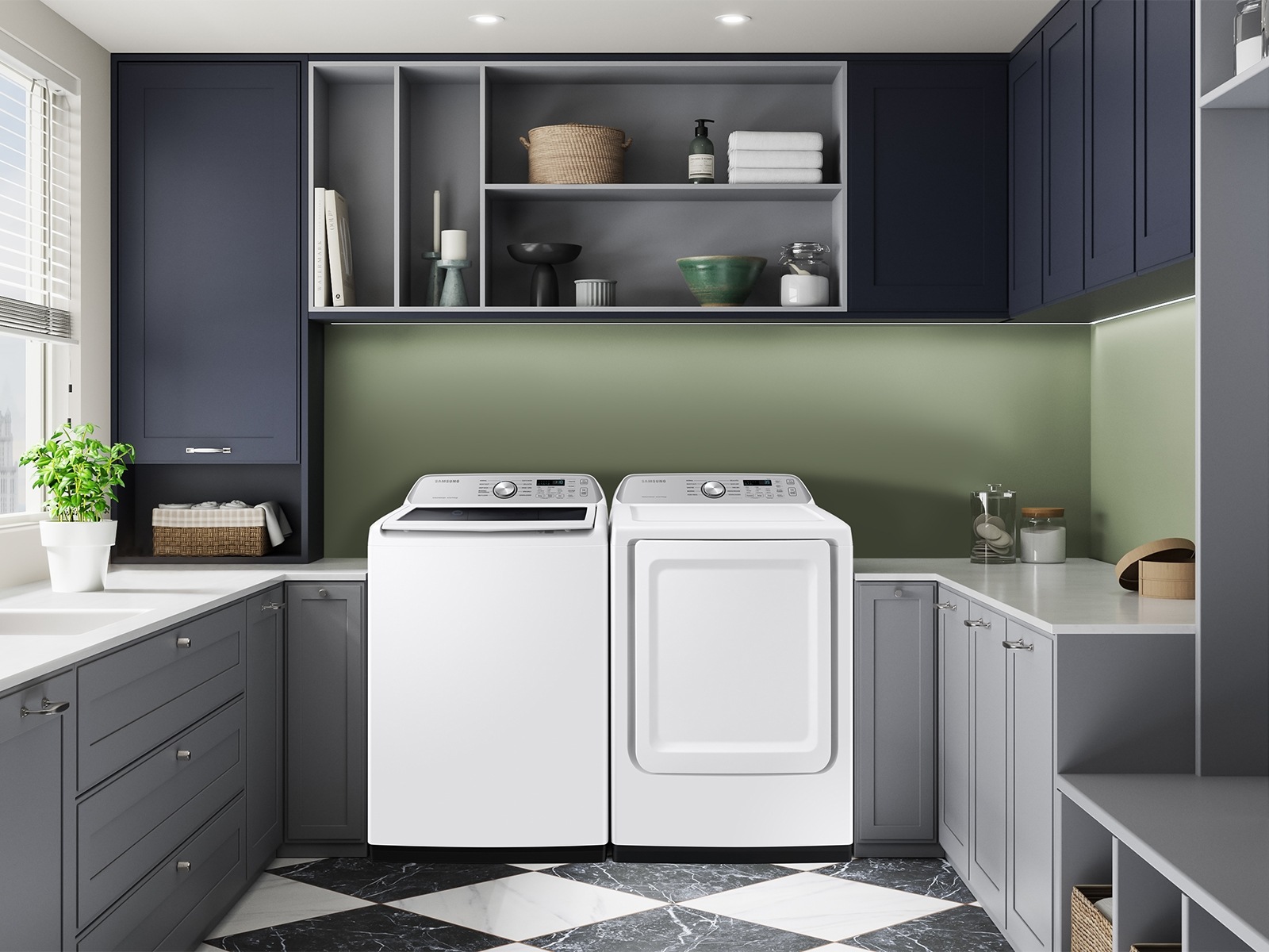 7.4 cu. ft. Smart Gas Dryer with Sensor Dry in White White