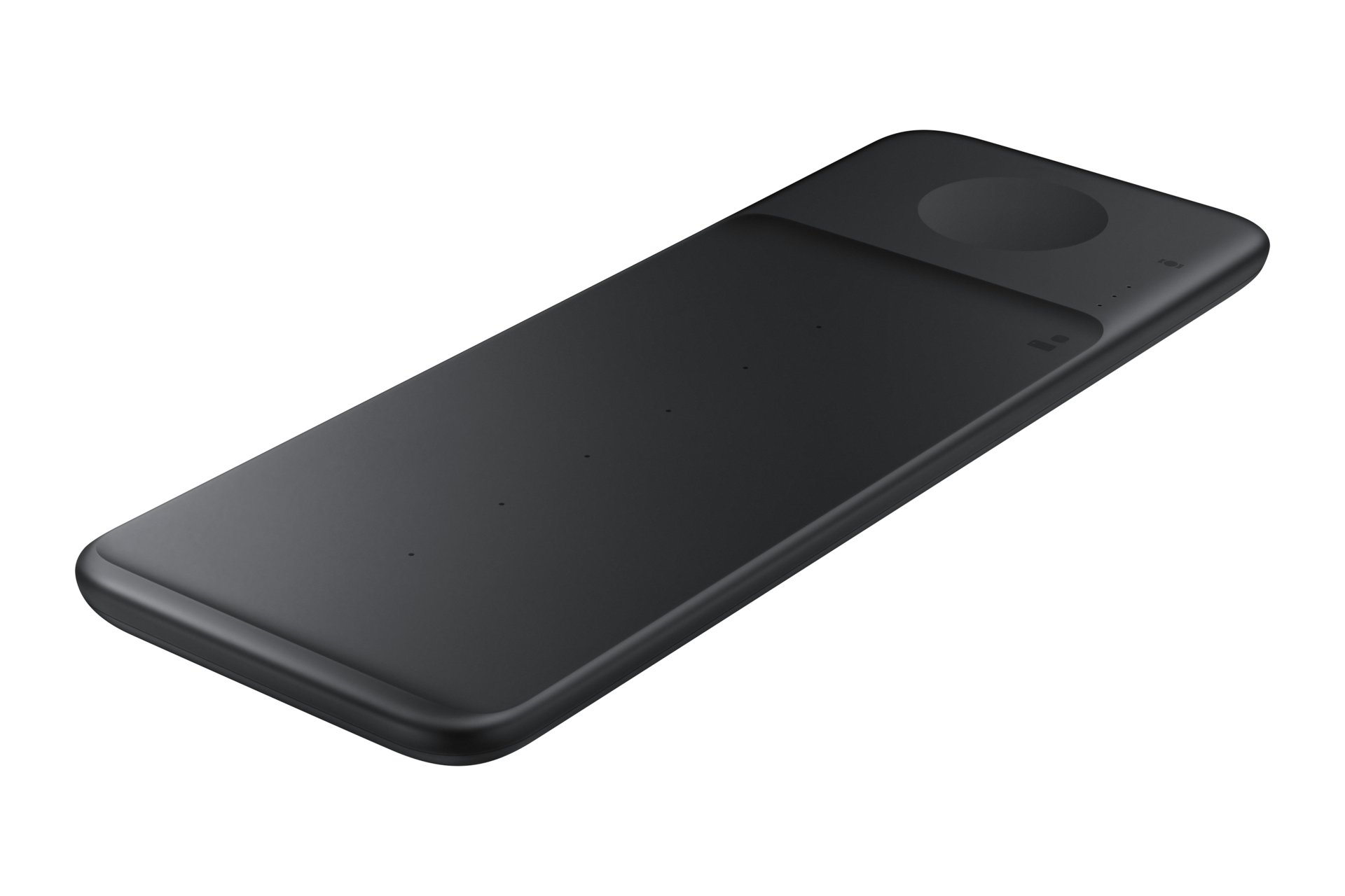 Wireless Charger Pad Trio L-Perspective Black 