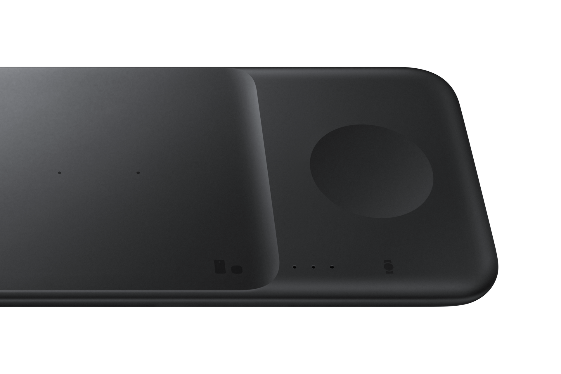 Wireless Charger Pad Trio Detail Black 