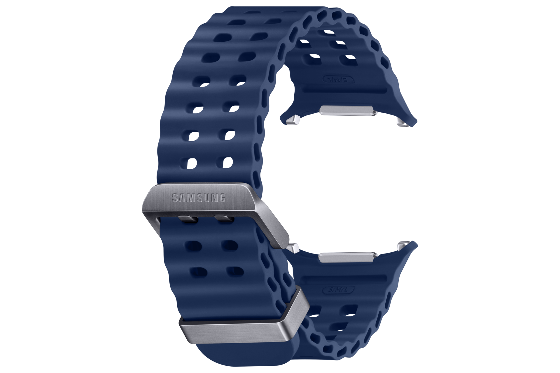 Galaxy Watch Ultra Marine Band, Blue Back-Perspective Blue 