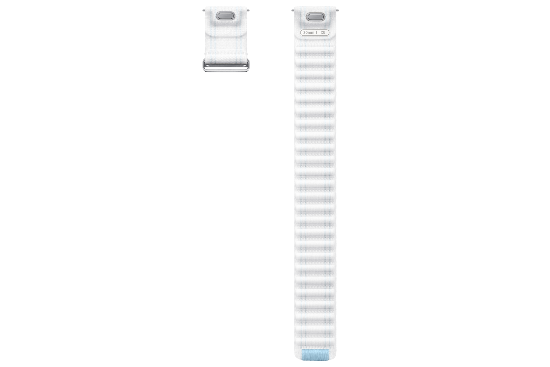 Galaxy Watch7 Fabric Band XS Back Blue White 