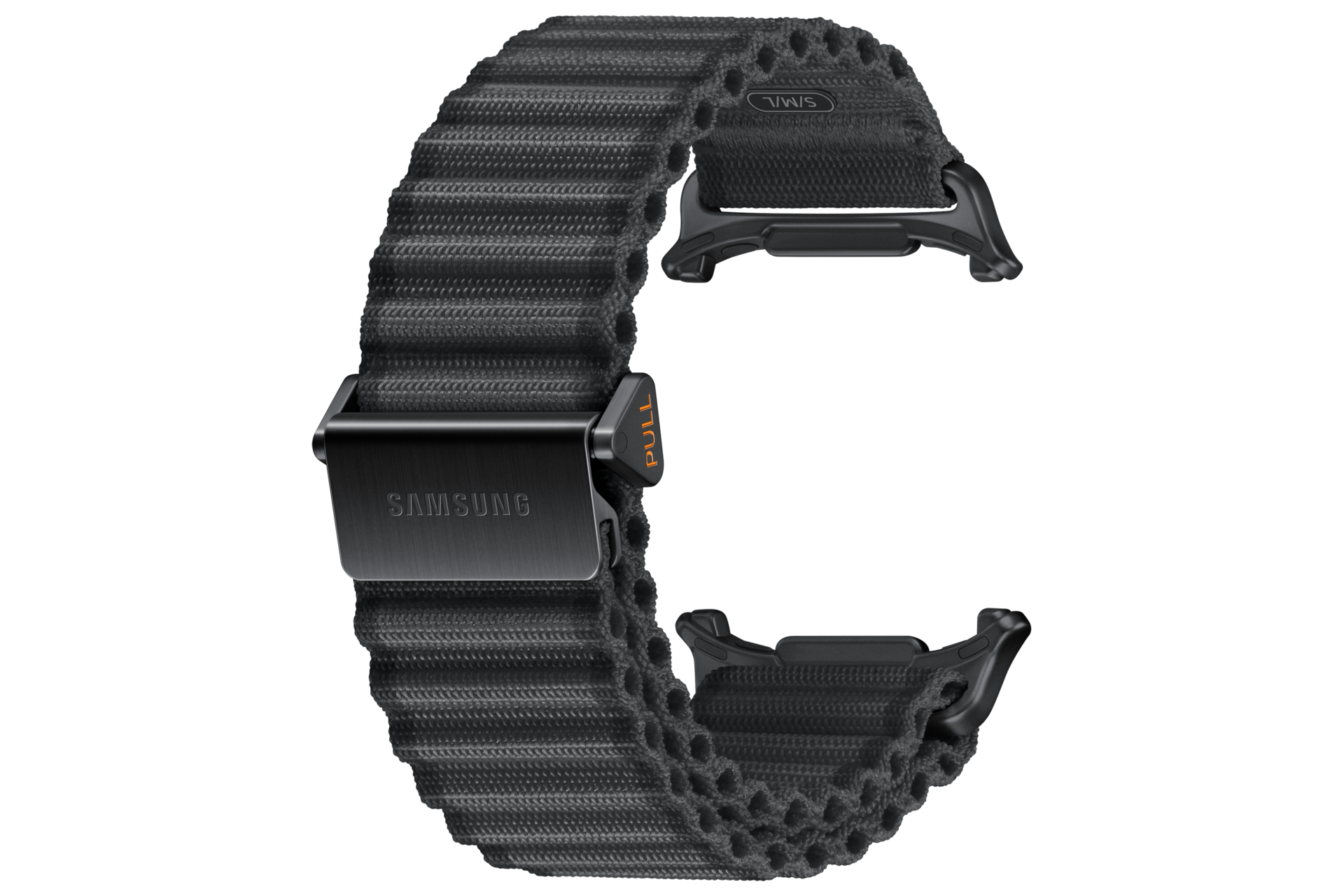 Galaxy Watch Ultra Trail Band Back-Perspective Dark Gray 