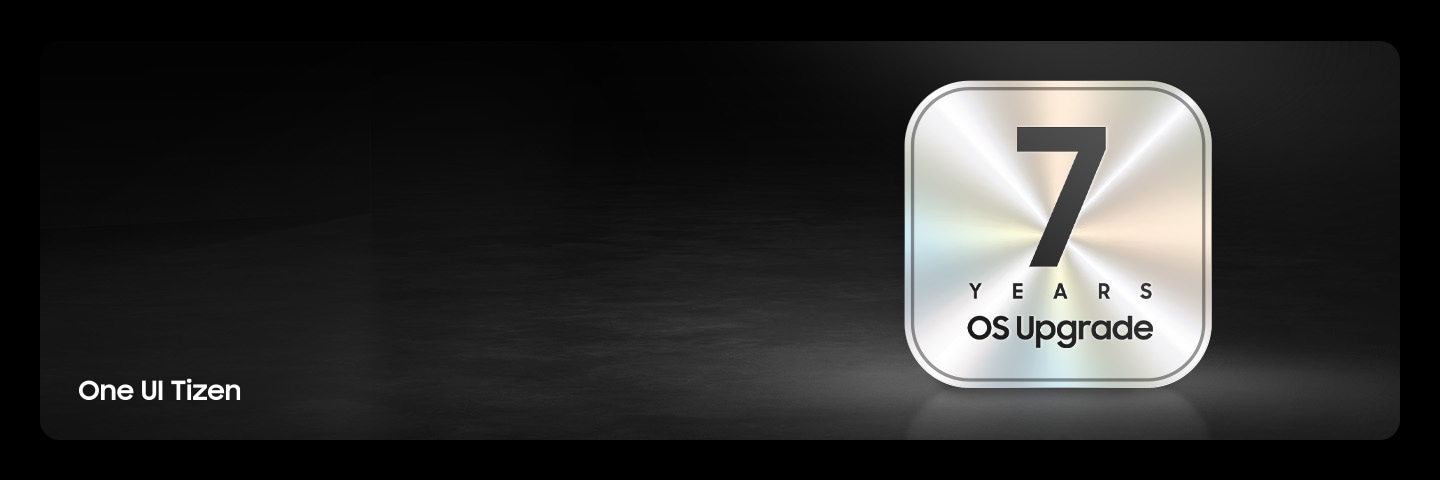 A warranty icon representing 7 years of OS upgrades on the Samsung Neo QLED QN80H TV.