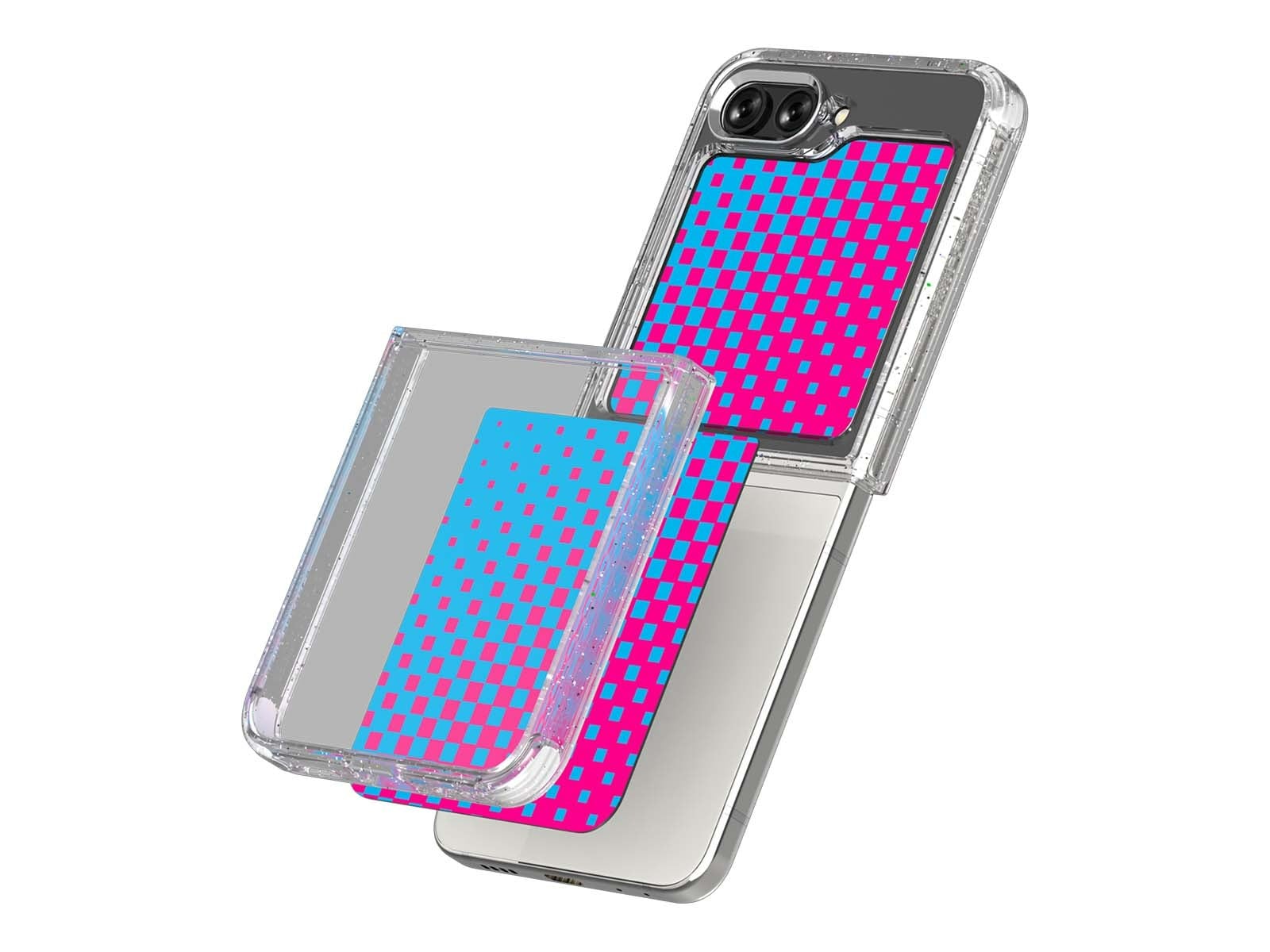 Square Interactive Card Awesome Blue