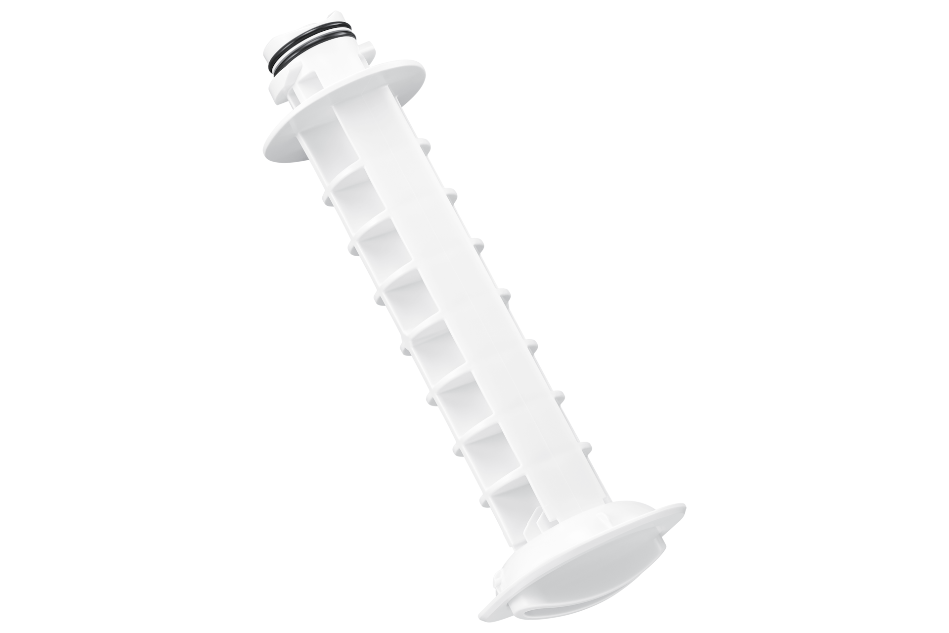 HAF-DIN Refrigerator Water Filter Bypass Front1 White 