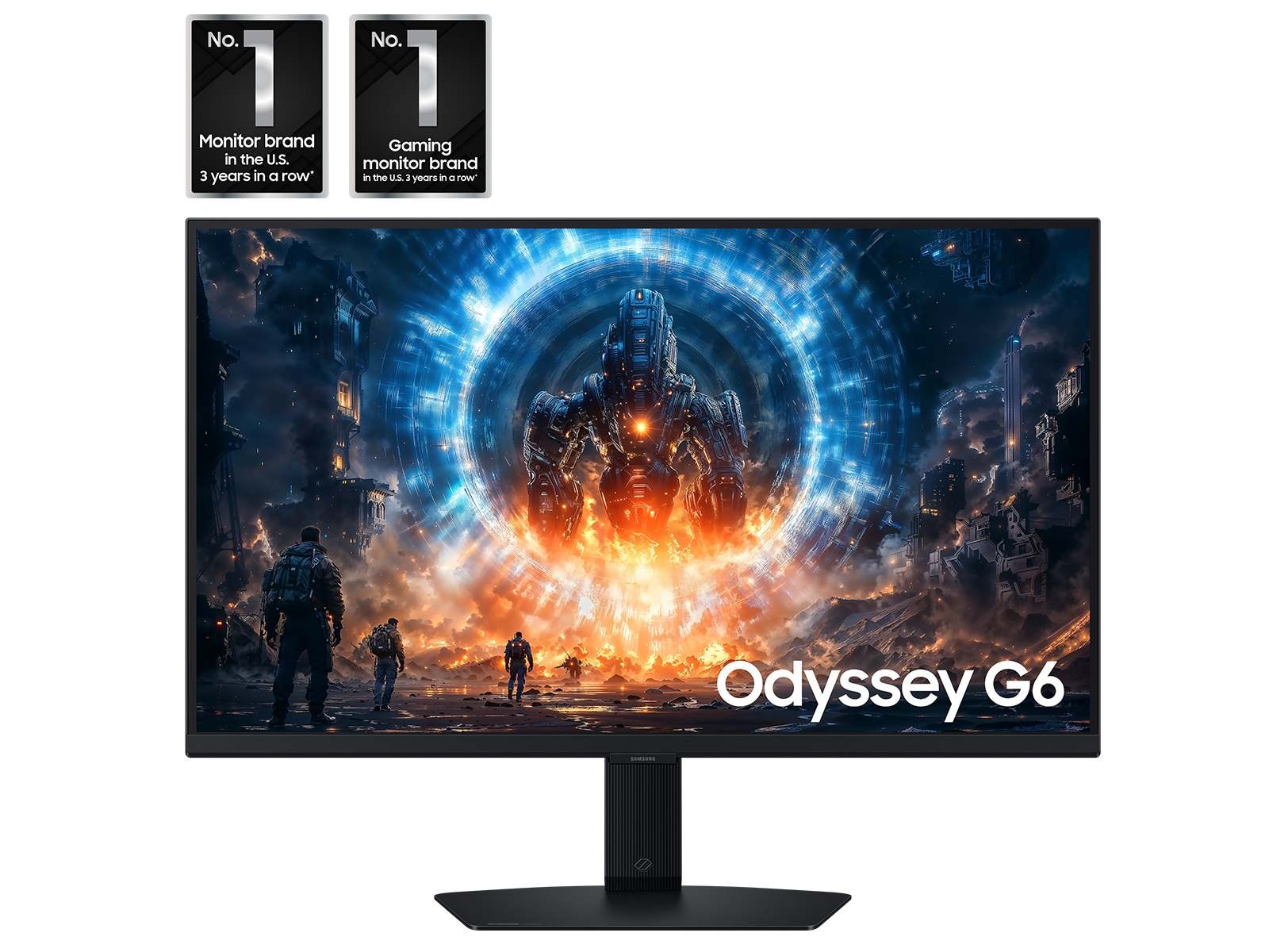 27" Odyssey G6 G60F QHD 350Hz Gaming Monitor Black