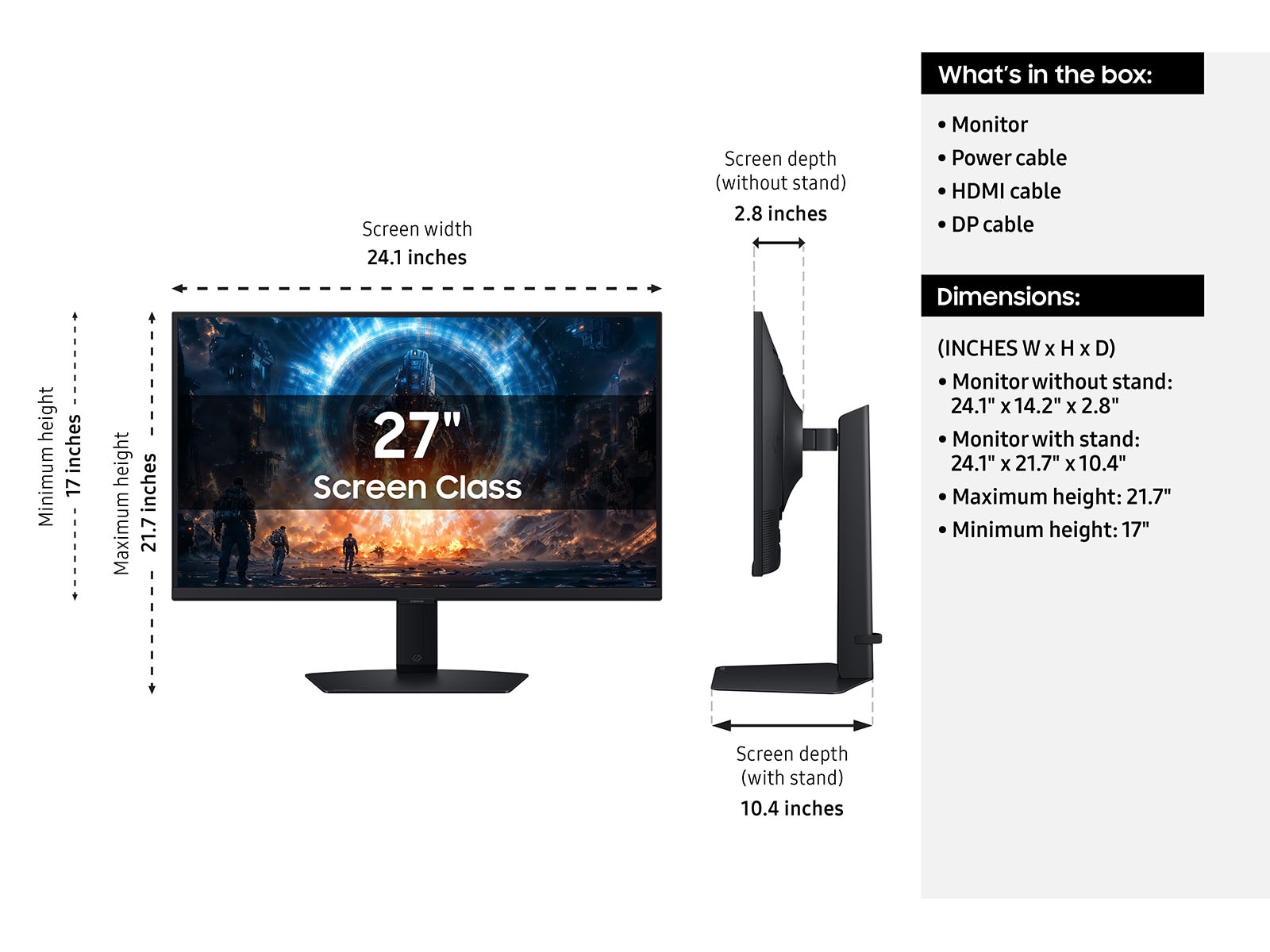 27" Odyssey G6 G60F QHD 350Hz Gaming Monitor Black