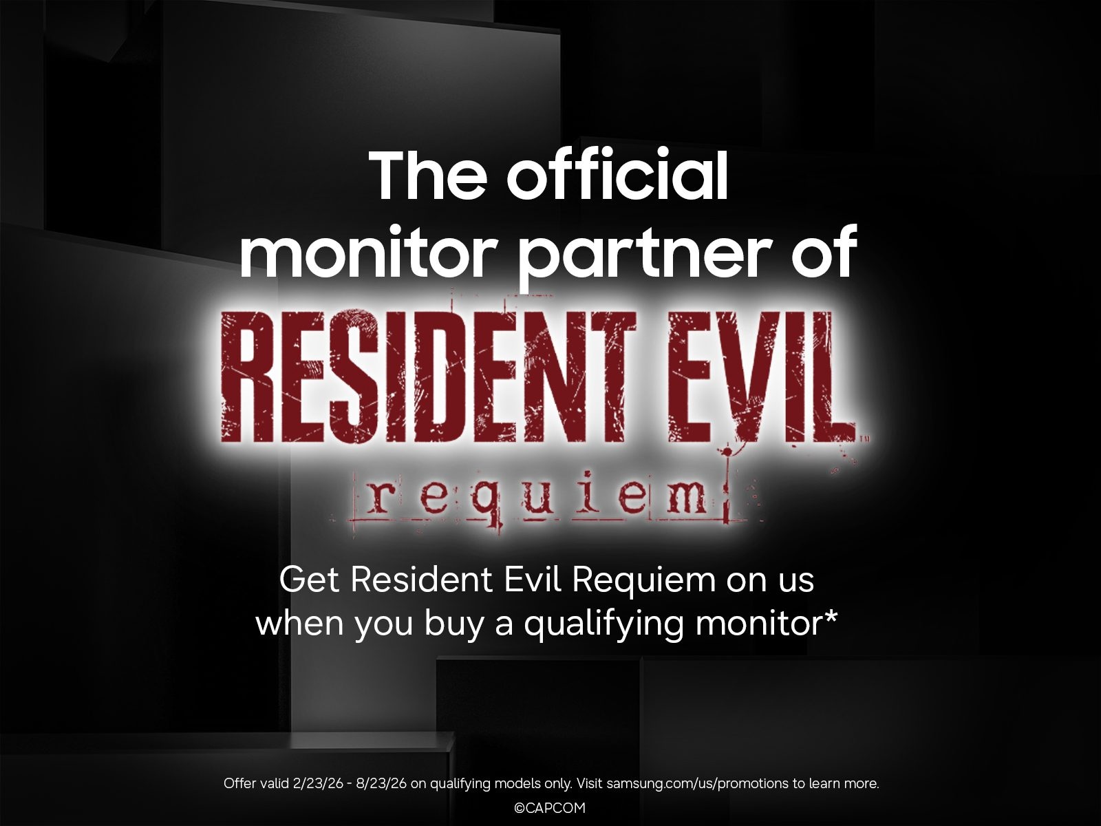 27" Odyssey G6 G60F QHD 350Hz Gaming Monitor Resident Evil Black